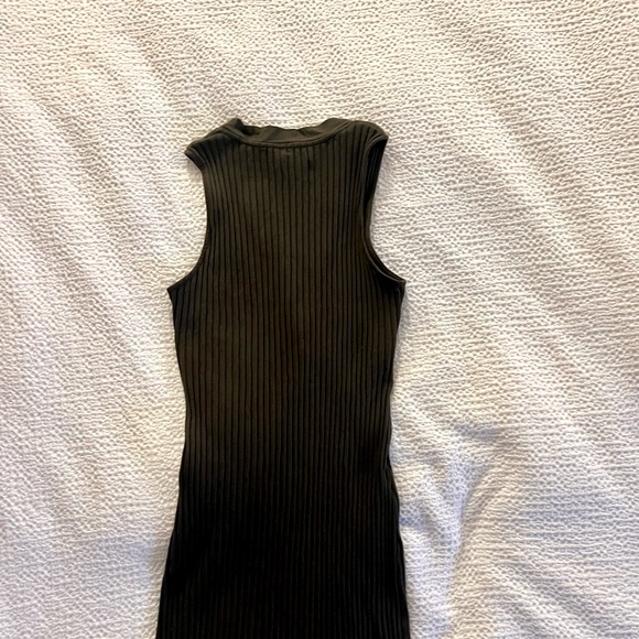 Enza Costa GREEN ribbed midi dress - Picture 5 of 5